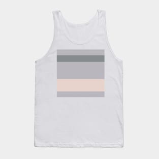 A prime combination of Very Light Pink, Philippine Gray, Silver and Lotion Pink stripes. Tank Top